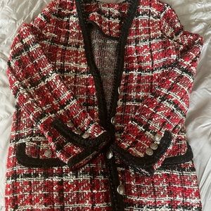 Zara textured blazer size s